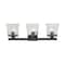 Z-Lite Astor 3 Light Vanity, Matte Black & Clear 1936-3V-MB - alternate 3